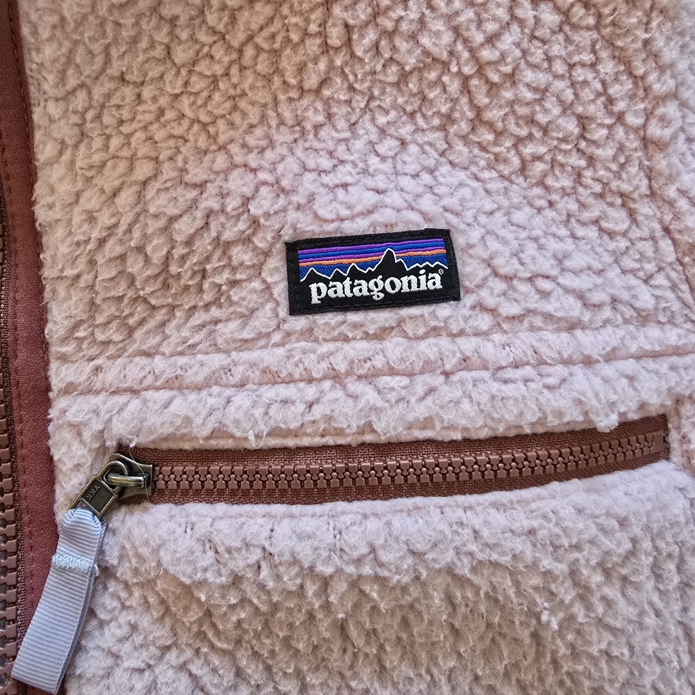 Patagonia Girls' Retro Pile Jacket Sz Large (12) - Picture 5 of 6